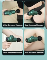 Pistolet de massage musculaire électrique sans fil LCD 32 vitesses avec 4 têtes pour une relaxation des tissus profonds