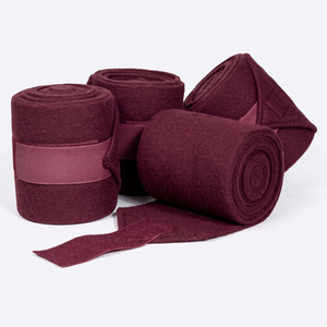 Vendas de fieltro no tejido naranja para patas de caballo, vendas equinas para entrenamiento, viajes y uso en establos. - Product Image 4