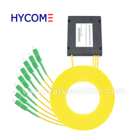 Modul EXP MUX dan DEMUX CWDM Serat Ganda 2CH dengan Kotak ABS, Kabel Patch SC/APC atau LC/UPC 1m 2.0mm untuk Jaringan WDM