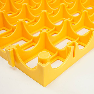 Grille de drainage en plastique pour lavage de voitures, dalles emboîtables, rouge et jaune, rectangulaires, pour usage intérieur, surface texturée - Product Image 2