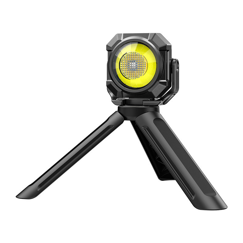 Mini Multifunctional COB Work Light Bracket Magnetic Waterproof Emergency Lamp Long Lasting Three Color Flashlight