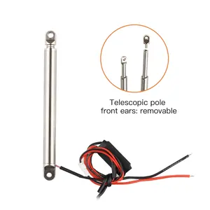 Personalizzazione115 * 8mm attuatore Mini motore a corrente continua impermeabile 304 attuatori lineari elettrici 10 mm/s a velocità inossidabile per modello fai da te