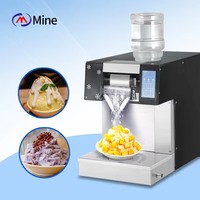 Machine à glace commerciale Snow Flake avec commande PLC, compresseur et moteur en acier inoxydable pour marché de poissons