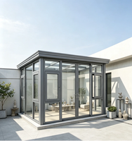 Panneau en verre trempé résistant aux intempéries, durable, moderne, à haute transmission lumineuse pour une détente familiale toute l'année