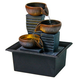 Petite fontaine d'eau circulante en plastique pour bureau, décoration intérieure, cadeau pour la maison ou le bureau - Product Image 4