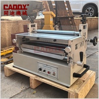Machine de revêtement de cuir pour étiquettes de semelles en colle blanche de haute qualité CADDY 40 cm, petite machine d'application de colle blanche