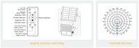 Reflector Solar para Exteriores, IP65 Impermeable, Recargable, con Sensor de Movimiento, 10 Horas de Duración, 2 Años de Garantía, para Zonas Residenciales