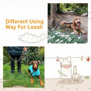 Cuerda trenzada de nailon duradero de entrenamiento Premium con logotipo personalizado, cuerda reflectante de plomo para perros, correa para mascotas para perros grandes con dos asas dobles - Product Image 4