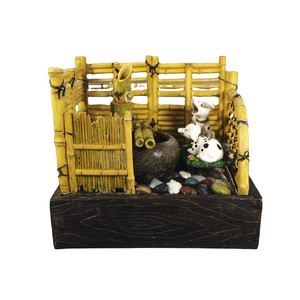 <span class=keywords><strong>Fontaine</strong></span> d'eau d'intérieur en résine Art Déco avec statue d'animal décorative Feng Shui Zen pour la chambre et le bureau - Product Image 1