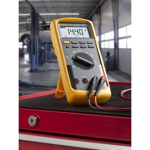 ชุดมัลติมิเตอร์สำหรับยานยนต์ Fluke 88 V/A รุ่นคอมโบ 1000 โวลต์ DC 100 แอมป์ DC สีเหลือง ผลิตในสหรัฐอเมริกา - Product Image 5