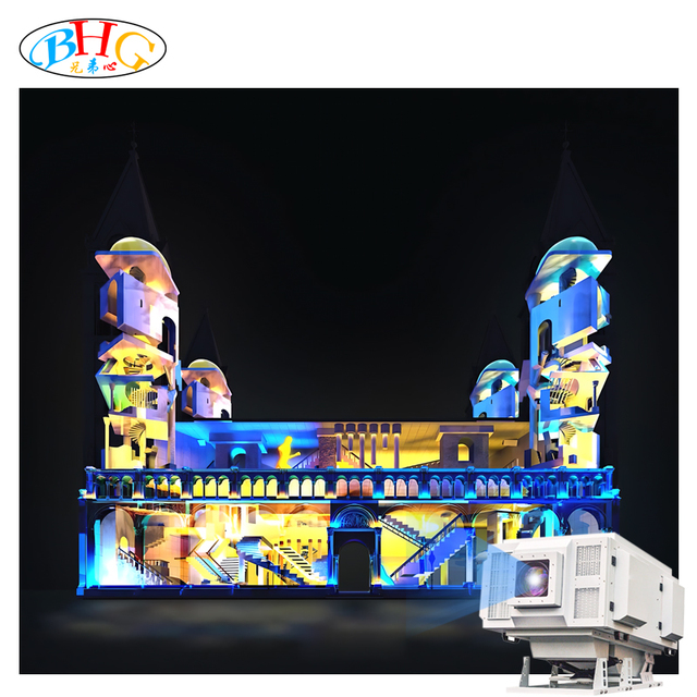 3D Projection Mapping Digital 4K Holographic Projector Advertising Display Projection for Landmark