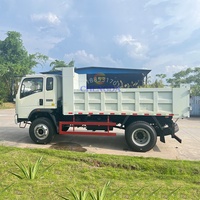 Camions à benne basculante Howo 4*2 4*4 4wd neufs et d'occasion Sinotruk 6 8 10m3 diesel légers 5 8 10 12 15 tonnes pour la ferme, les galets, le sable, à vendre