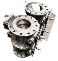 Nouvelle vanne pneumatique à double clapet en acier inoxydable DC 24V pour poudre chimique corrosive