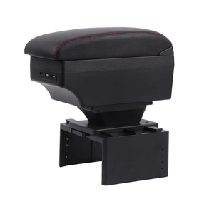 ABIRAM Ricambi Auto Bracciolo Universale da Auto con Vano Portaoggetti, Caricatore USB e Portabicchieri Anteriore - Product Image 1