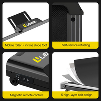 Caminadora Eléctrica Plegable para el Hogar, Mini Caminadora Ajustable con Inclinación Manual, Pantalla LED de Calorías, para Oficina y Apartamento