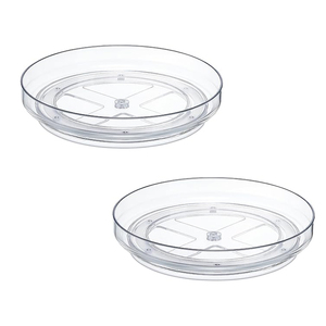 <span class=keywords><strong>Organizador</strong></span> transparente de PET Lazy Susan con divisores extraíbles Cocina 360 Rotación multifuncional <span class=keywords><strong>Giratorio</strong></span> Estante de especias - Product Image 1