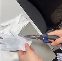 Ciseaux de coupe de tissu multi-usages en acier au carbone de qualité industrielle, super tranchants, avec poignée en caoutchouc, pour le bricolage