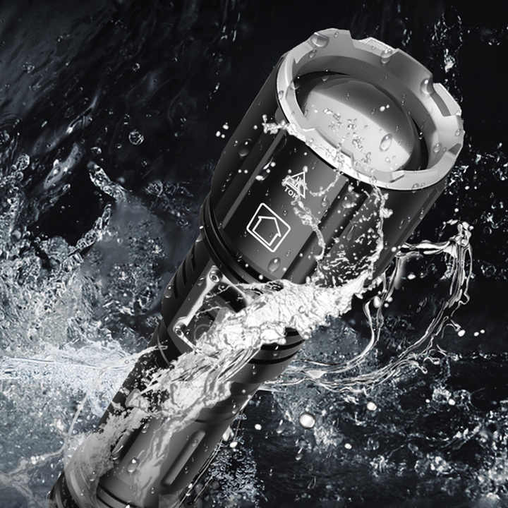 3000lumens Most Powerful Flashlight Rechargeable LED Torch Light XHP160 ...