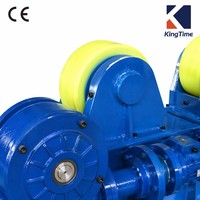 Support de rouleau de soudage à roue en polyuréthane auto-ajustable de 20 tonnes, personnalisé, avec moteur à vitesse variable, Chine