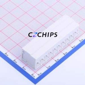 KF239-5.0-10P Spring Terminal Block Through hole Component (THT),P=5mm Connector 1x10P 5mm White 10P - Product Image 2