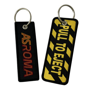 <span class=keywords><strong>2025</strong></span> nóng bán cá nhân máy bay hàng không thẻ móc chìa khóa vải tùy chỉnh đôi bên Logo dệt Keychain máy bay phản lực <span class=keywords><strong>tag</strong></span> - Product Image 5