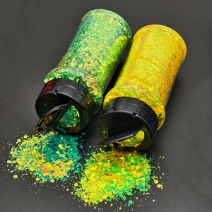 Großhandel Polyester-Glitzer 2 OZ Stark Funkelnder Fluoreszierender Grober Glitzer für Becher, Nageldesign und Basteldekoration - Product Image 5
