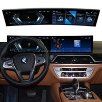 Écran LCD double 32 pouces avec autoradio Android multimédia Carplay pour BMW Série 7 F01 F02 F03 F04 NBT 2013-2017