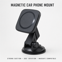 Support magnétique ABS 2026 pour téléphones 16 et 15 Pro Max – Accessoire portable pour voiture, lit et bureau