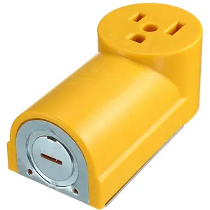 518 Yellow NEMA 6-50R Receptacle 50 Amp 125/250 Volt Surface Mount Power Outlet