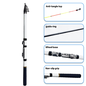 Caña de Pescar Portátil Ultraligera, Caña Telescópica para Spinning y Casting - Product Image 4