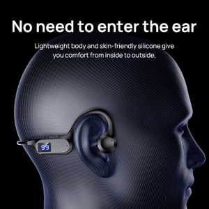 Auriculares inalámbricos de conducción ósea para deporte, compatibles con micrófono manos libres para correr, auriculares X7 - Product Image 3