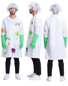 Disfraz de Científico Loco Familiar para Halloween, Vestido de Fiesta con Capa para Niños, Ideal para Carnaval y Festivales - Product Image 2