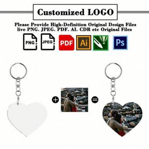 Promotional Company Activity Gifts Custom LOGO Printed Sublimation Blanks Keychain Sublimation Keyholders - Product Image 2