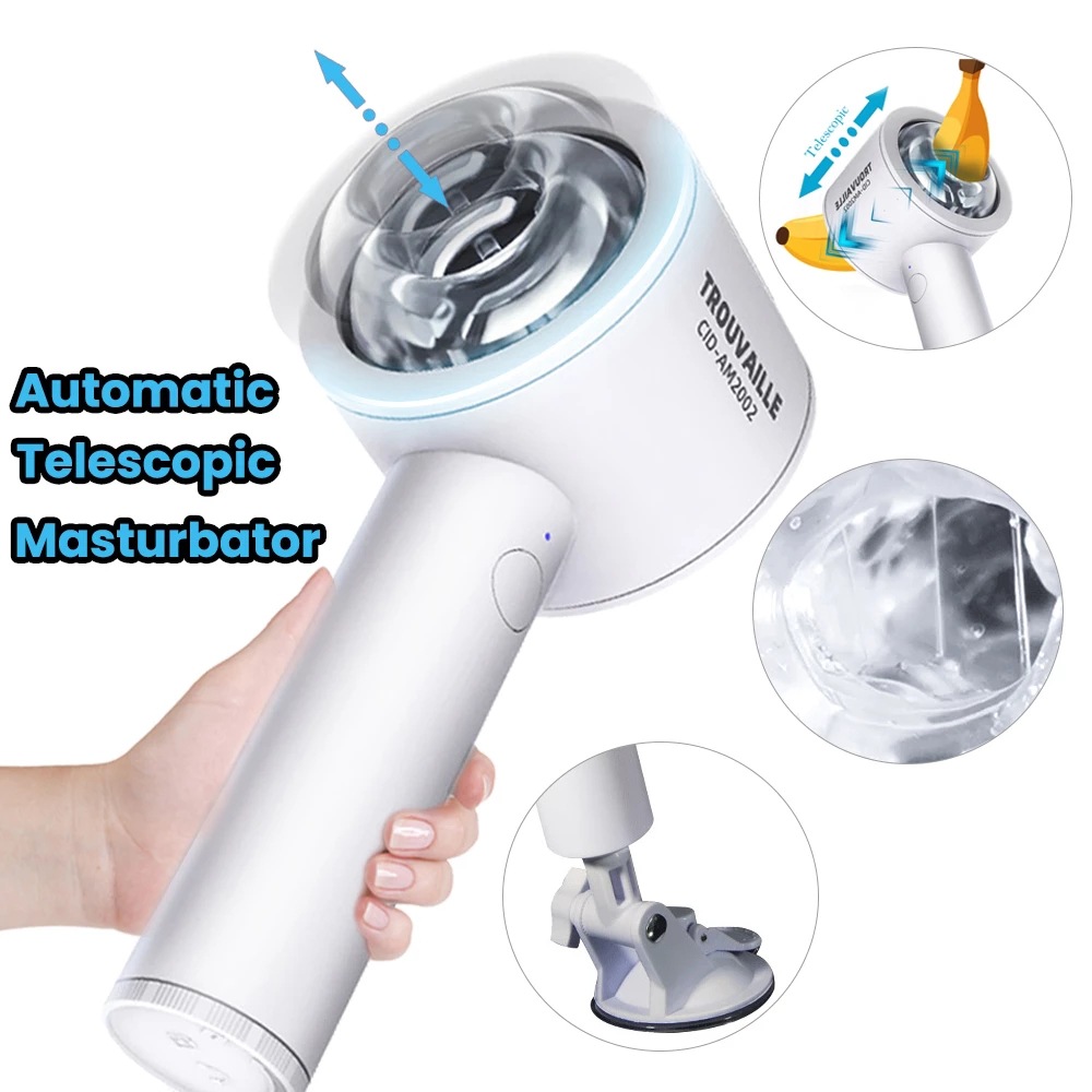 Powerful Telescopic Handheld Male Masturbator - 6 Modes, Waterproof  Aircraft Cup for Men | B2B Sex Toys & Devices
