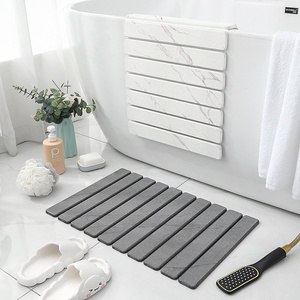 Tapis <span class=keywords><strong>de</strong></span> sol pliable en diatomite épaissie, absorbant, séchage rapide, antidérapant avec support en PVC, style moderne imprimé pour toilettes et salles <span class=keywords><strong>de</strong></span> <span class=keywords><strong>bain</strong></span> domestiques - Product Image 5