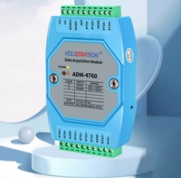 Módulo de adquisición de temperatura Pt100 de 6 canales, Pt1000 a RS485, con protocolo MODBUS RTU, de 1/2 ", de 1/2", de 1/2 ", de 1/2"