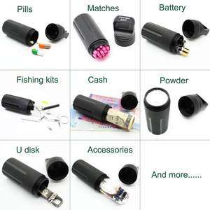 Kotak penyimpan baterai, kotak kering wadah penyimpanan pil tahan air kapsul Fob/cocok untuk luar ruangan - Product Image 5