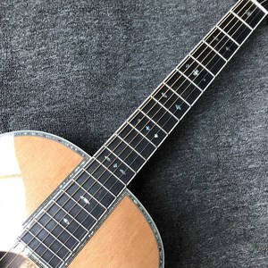 Miếng Đệm Bào Ngư Thực Sự Tùy Chỉnh Bàn Đạp Khuếch Đại Cho Guitar Điện Âm Thanh Lớn Mặt Gỗ Tuyết Tùng Màu Trơn 39 Inch OOO - Product Image 2