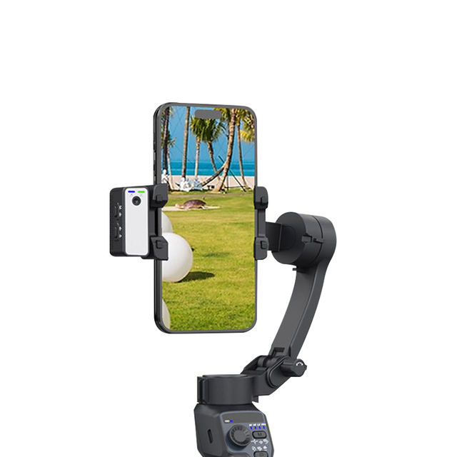 3 Axis Foldable Stabilizer Handheld Gimbal Magnetic AI Face Tracking Fill Light Selfie Stick TikTok Vlog Gimbal Stabilizer Phone
