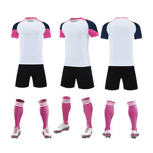 Conjunto de Camiseta de Fútbol Transpirable Personalizada OEM para Verano, Uniforme con Estampado Digital para Adultos, Cuello Redondo Clásico, 100% Poliéster de Secado Rápido - Product Image 2