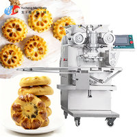 Machine à encruster automatique à triple trémie 220V, neuve, pour ligne de production de biscuits fourrés aux dattes, usine de boulangerie au Moyen-Orient