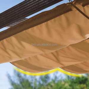 Pergola commerciale extérieure <span class=keywords><strong>en</strong></span> aluminium avec toit rétractable pour restaurant, café, <span class=keywords><strong>abri</strong></span> solaire – Prix usine abordable - Product Image 6