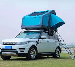 Tente de toit gonflable 4x4 pour 2-3 personnes, couverture souple SUV, tente de <span class=keywords><strong>camping</strong></span> imperméable pour voiture - Product Image 1