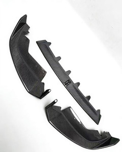 Per Serie 3 G20 330i M340i Separatori Paraurti Anteriore in Fibra di Carbonio con Fori di Scarico Installazione Universale Kit Carrozzeria - Product Image 5
