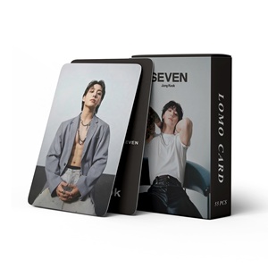 Venta al por Mayor de Fototarjetas de Ídolos de Kpop, 55 Piezas/caja, <span class=keywords><strong>JungKook</strong></span> SEVEN JK, Fototarjetas Lomo - Product Image 6