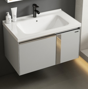 Muebles de <span class=keywords><strong>Baño</strong></span> de Diseño Moderno con <span class=keywords><strong>Espejo</strong></span> LED Resistente al Agua <span class=keywords><strong>y</strong></span> <span class=keywords><strong>Lavabo</strong></span> de Cerámica para Uso Doméstico - Product Image 5