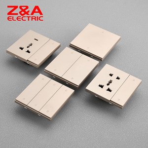 Interruptor de pared de panel de vidrio decorativo y enchufe Diseño de lujo Logotipo personalizado resistente a los arañazos Interruptor de pared de vidrio de la serie 3H - Product Image 5