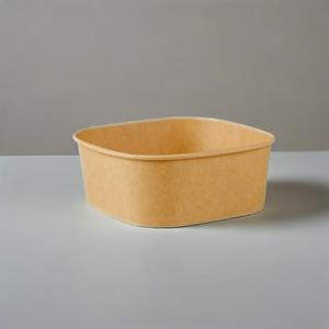 Bol en papier kraft personnalisé à paroi simple ou double, boîte repas épaissie, gobelet pour aliments légers, salade, avec couvercles en PET, pour plats à emporter - Product Image 6