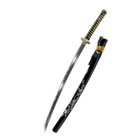 Épée de samouraï Iaikai forgée à la main de 102 cm, ornement artisanal en métal, épée de samouraï en acier au carbone, objet de collection, sans tranchant, sûr, accessoire de cosplay