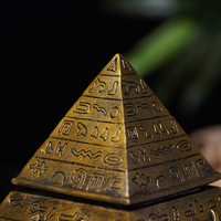 Ägyptische Pyramide kreative Modelle Luxus geschnitzte Aroma therapie Kerze Ambiente Dekoration Großhandel Duft